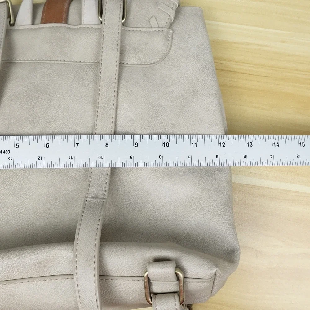 Star Wars Rey Mini Backpack Bag Beige Convertible Faux Leather Bioworld Ep 9